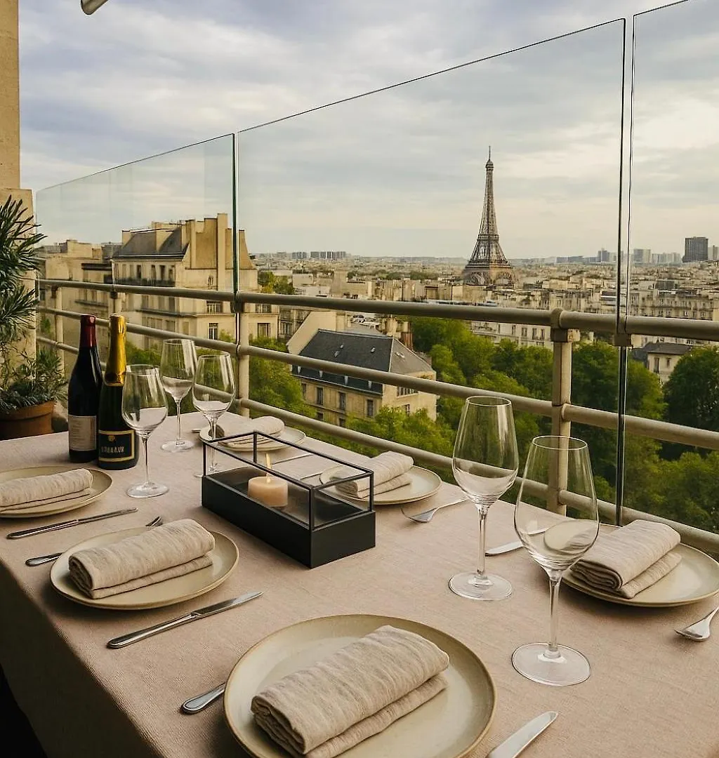 Luxury Flat With Terrace & Eiffel Tower View - Roland Garros Apartment Paris France